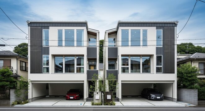 Luxury housing projects, featuring modern villas, explore investment opportunities in the real estate market