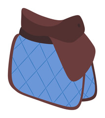 Textile Horse Saddle Pad for Equestrian Sport.