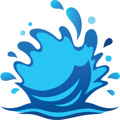 Obraz premium blue water splash