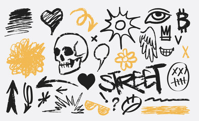 Unique grunge marker textures