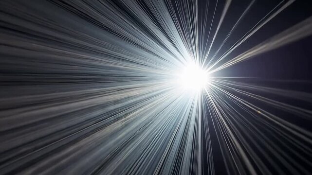 conductance. Light transmission through a fiber optic bundle creating a bright focal point with geometric patterns on a dark background. product launch decks.