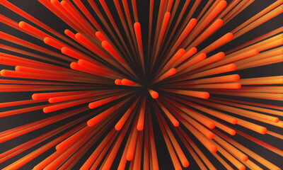 Abstract 3d burst background
