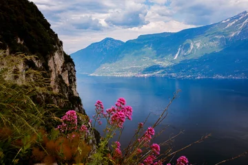 Selbstklebende Fototapeten Mediterranes Europa A wonderful view of the beautiful Lake Garda in Italy, Europe  © Marc Stephan