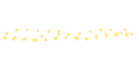 Gold Festive Light String Decorative Holiday Background