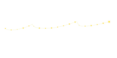 Gold Festive Light String Decorative Holiday Background