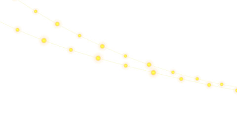 Gold Festive Light String Decorative Holiday Background