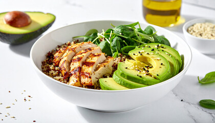 Grilled Chicken and Quinoa Bowl