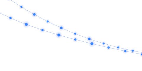 Blue Festive Light String Decorative Holiday Background