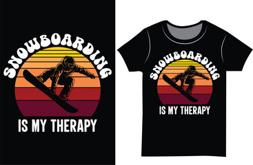 Winter game snowboarding and alpine skiing Retro vintage t shirt.