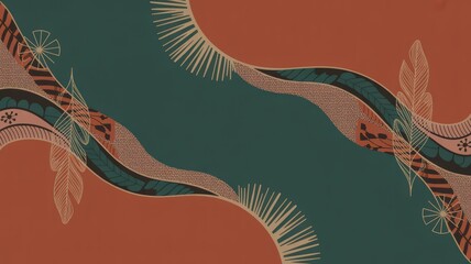 Bold Color-Drenched Boho Statement with Rich Geometric Tribal Patterns and Ornamental Design