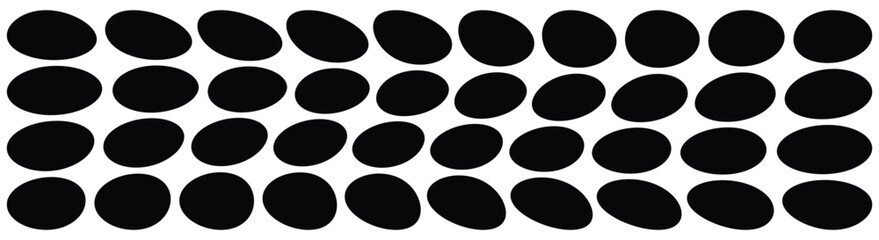 Blob shapes black collection vector design elements isolated. Random blob circles icon set. Isolated on a white background.