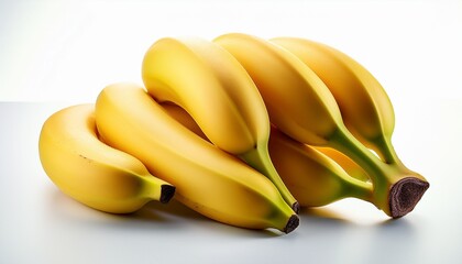 a bunch of bananas on a white background