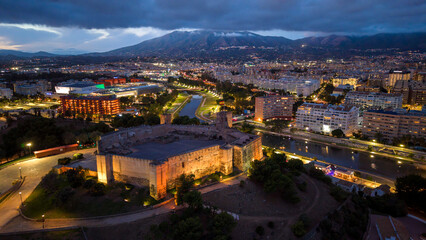 vista del castillo de Sohail al atardecer en el municipio de Fuengirola, Andalucía © Antonio ciero