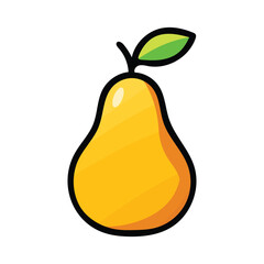 Yellow pear, a sweet and juicy summer fruit