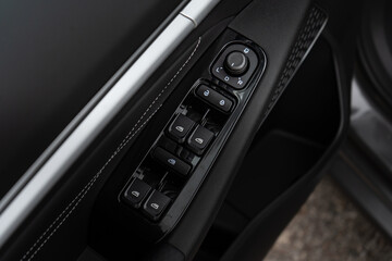 modern car seat air conditioning panel and window lifting control