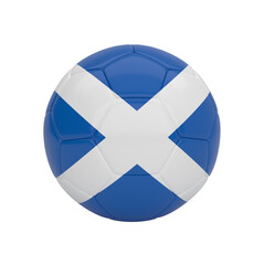 Scotland soccer ball, a symbolic 3D render representing Scottish sports and national pride