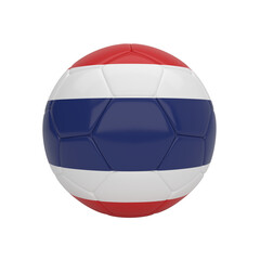 Naklejka premium Thailand soccer ball, a symbolic 3D render representing Southeast Asian sports and identity