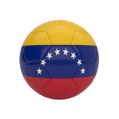 Venezuela soccer ball, a symbolic 3D render of national sports and South American pride