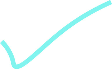 abstract blue correct mark