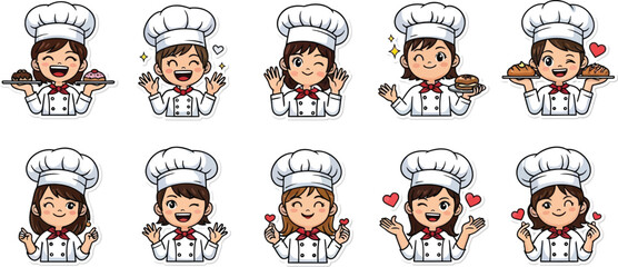 Fun Chef Characters for Cooking and Baking Themes