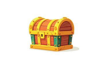 Treasure chest illustration for adventure theme design projects