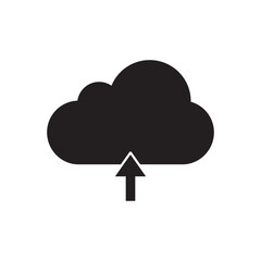 Cloud Upload Icon for Data Storage and Transfer