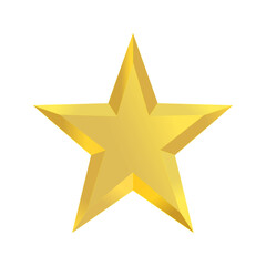 Obraz premium 3D Star - Golden