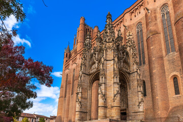 The Sainte Cécile cathedral and the baldachin in Albi, in the Tarn, in Occitanie, France © FredP