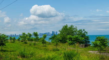 Amazing view of the Black Sea and Batumi