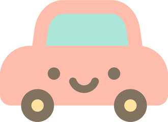 Flat Cute Travel and Adventure Illustration with Airplane, Luggage, Camera, Scooter, Map, Compass, Hot Air Balloon, Tent, Taxi, Bus, Boat, Rocket, and Globe in Pastel Colors for Vacation and Journey C