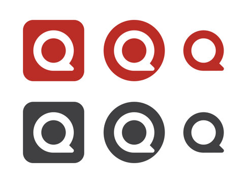 Quora App Logo Icons Set, Editorial Use&nbsp;Only