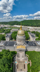 Aerial View of West Virginia State Capitol Dome