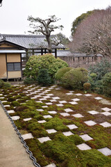 冬の東福寺本坊庭園　北庭(京都市東山区)