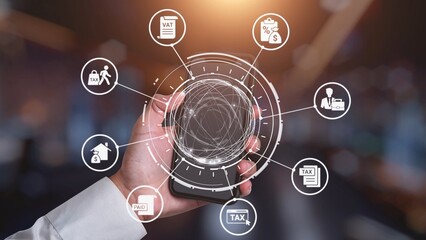 Concept of tax and financial management ensures compliance. This system streamlines tax processes, enhancing financial management for individuals and businesses alike. Gist