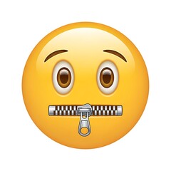 Face with Zipper Mouth Emoji Meaning and Usage for Keeping Secrets