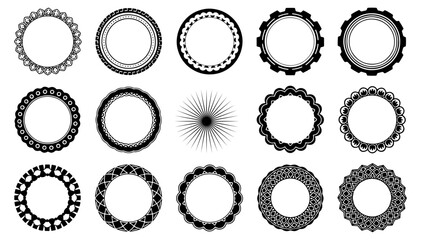 Frame collection with diverse circular designs