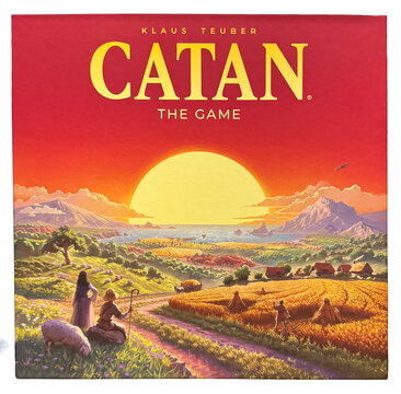 Catan board game, 6th edition.