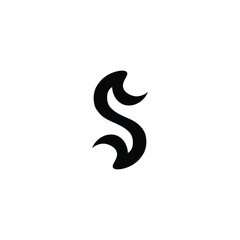 Letter S classic monogram typography modern logo