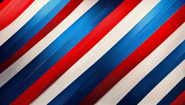 abstract red white and blue stripes background with diagonal lines and a modern patriotic design