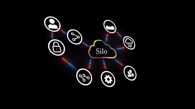 Silo Modern technology innovation, fast growth, secure solutions, new ideas, efficiency, creativity, business solutions, future vision, improvement, advancement