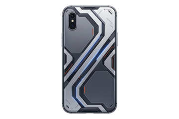 Futuristic sci-fi smartphone case with glowing tech design PNG