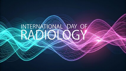 World Radiography Day, Abstract visualization of radiology energy representing modern medical innovation.