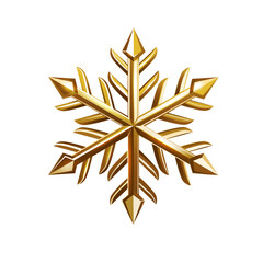 golden shiny snowflake design isolated on the white background.christmas concept greeting card,background design clip art vector illustration.