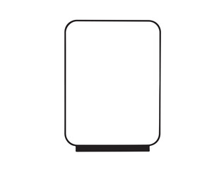 Frame icon white background vector image.