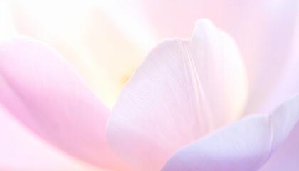 Obraz premium Soft macro oversized flower petals, dreamy pastel background