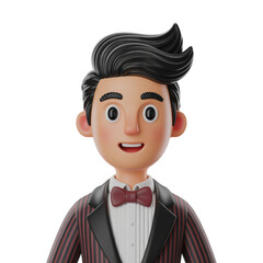 Avatar 3d icon png boy 3d icon cartoon avatar 3d character png icon transparent background isolated on transparent background