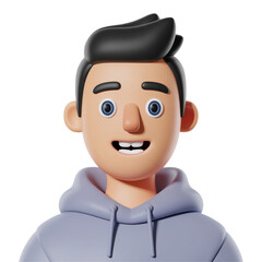 3d cartoon avatar man
