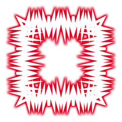 Red ink splat drawing vector illustration design set with heart shape decoration for Valentine's Day icon and Christmas star symbol