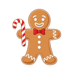 Obraz premium gingerbread man isolated