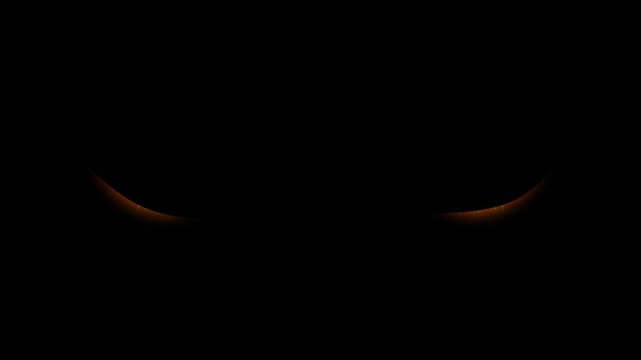 orange Angry Evil Eyes blinking and Looking from Dark bird eyes owl eyes in night horror eagle animal ghost car eyes, loopable Cartoon Animation Black Background 4k